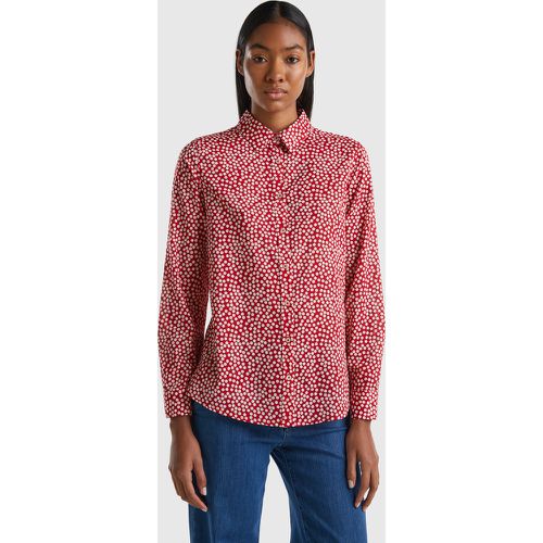 Benetton, Chemise Rouge À Pois Blancs, taille M, Rouge - United Colors of Benetton - Modalova