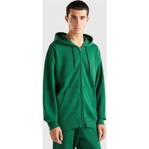 Benetton, Sweat Chaud Zippé À Capuche, taille XXXL, Vert - United Colors of Benetton - Modalova