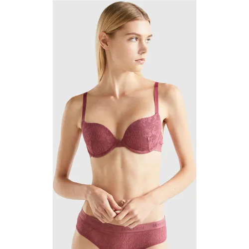 Benetton, Soutien-gorge Push-up En Dentelle Stretch, taille 95, - United Colors of Benetton - Modalova