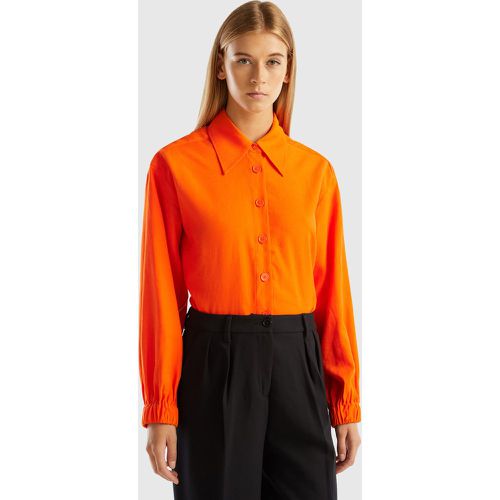 Benetton, Chemise En Mélange De Viscose Et De Lin, taille L, - United Colors of Benetton - Modalova