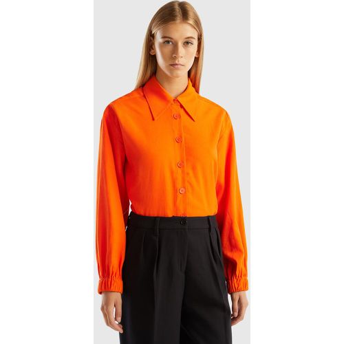 Benetton, Chemise En Mélange De Viscose Et De Lin, taille M, - United Colors of Benetton - Modalova