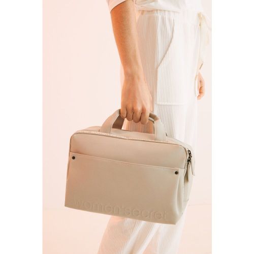 Trousse de toilette type mallette gris verdâtre - Women'secret - Modalova