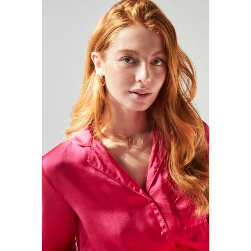 Pyjama chemise long satin fuchsia - Women'secret - Modalova