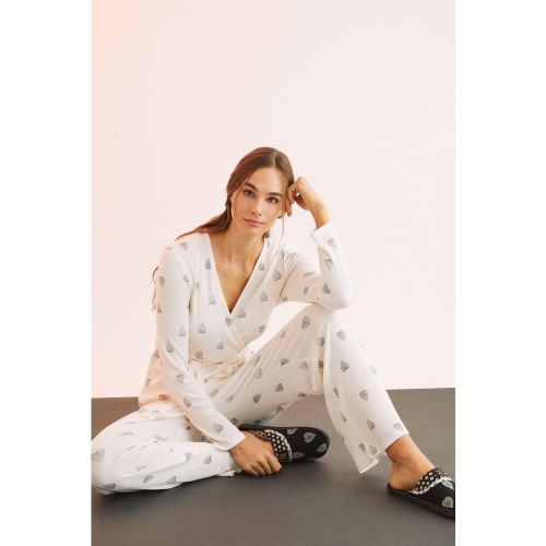 Pyjama cœurs croisé super soft - Women'secret - Modalova