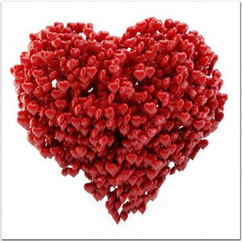 Tableau Romantique Coeur de Coeurs 50X50 cm - 3S. x Home - Modalova