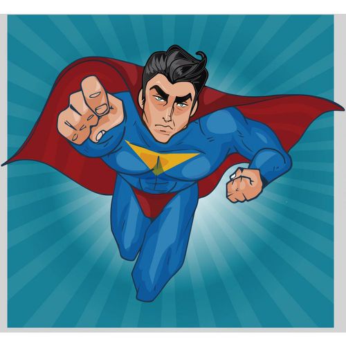Tableau Pop Art Heros Superman 50X50 ALAE - 3S. x Home - Modalova