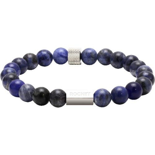 Bracelet B286012 - ZEN Perles Lapis Lazuli Acier Moleté - Rochet - Modalova