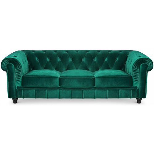 Grand Canapé Chesterfield 3 places Velours ANGOL - 3S. x Home - Modalova