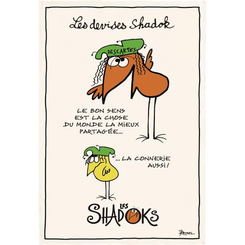 Torchon Shadoks Le bon sens Ecru 48 x 72 - Winkler - Modalova