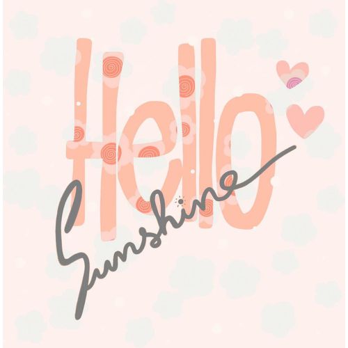 Tableau Quotes Hello Sunshine 50x50 - 3S. x Home - Modalova