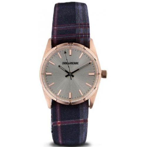 Montre ZVF203 - Montre Bracelet Écossais Boîtier Dorée Rose - Zadig & Voltaire - Modalova