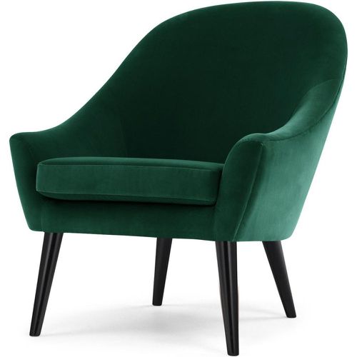 Fauteuil Velours Vert KIRUNA - 3S. x Home - Modalova