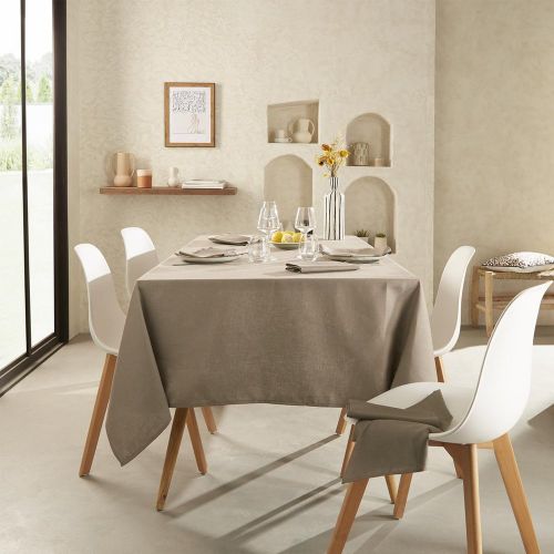 Nappe unie en polylin, Made in France, LA LILLOISE, Poivre - Coucke - Modalova