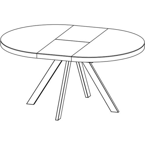 Table de repas ronde extensible plateau céramique Roma - 3S. x Home - Modalova