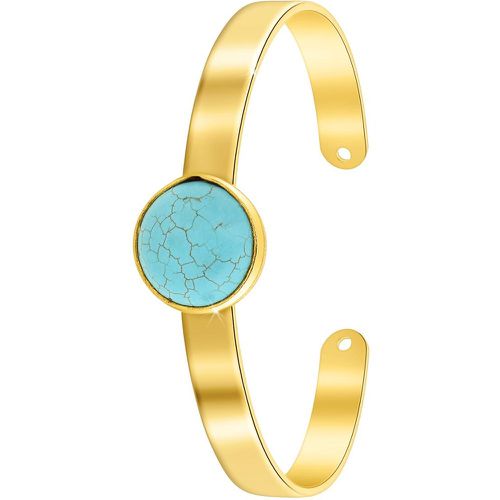 Jonc So Charm - B2494-TURQUOISE - Bracelet Mode Doré - So Charm Bijoux - Modalova