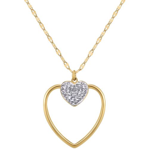 Collier So Charm - B3408-DORE-BLANC - Collier Coeur - So Charm Bijoux - Modalova