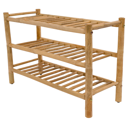 Le meuble d'entrée BANDUNG 3 étagères design scandinave et sa structure en bois - 3S. x Home - Modalova