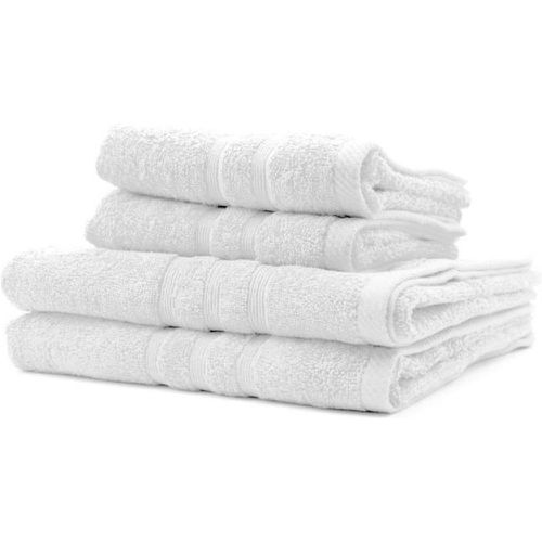 Serviettes de bain 50x90 + 2 Draps de bain 70x130 cm 100% Coton - Craie - Today - Modalova