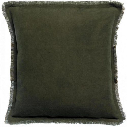 Coussin uni Laly Olive 45 x 45 - Maison Vivaraise - Modalova