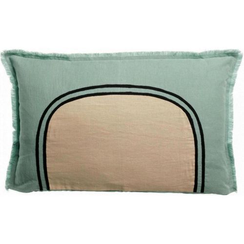 Coussin bicolore Laly Opaline 40 x 65 - Maison Vivaraise - Modalova
