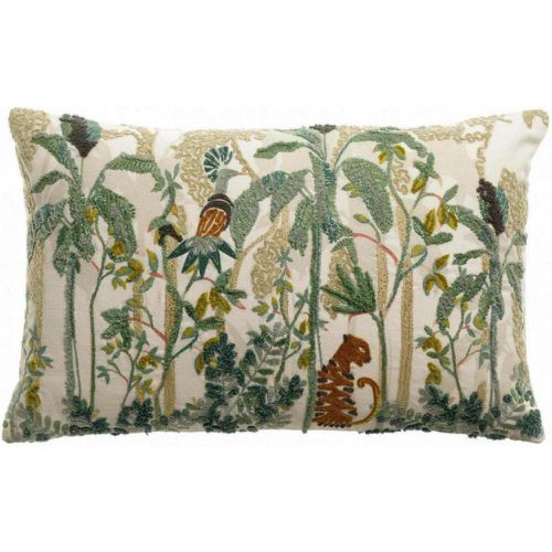 Coussin brodé Raja Multico 30 x 50 - Vivaraise - Modalova