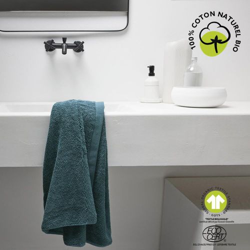 Drap de Bain 70 x 130 Coton Organic Paon - Today - Modalova