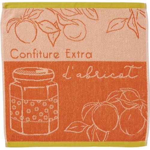 Essuie-mains imprimé en jacquard de coton DELICE D'ABRICOTS - Coucke - Modalova
