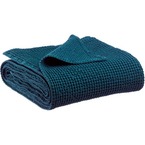 Plaid recyclé Maia Indigo 140 x 200 - Maison Vivaraise - Modalova