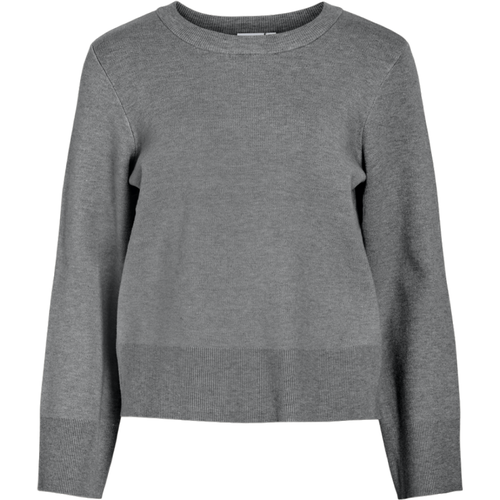 Pull col rond gris Ana en viscose - Vila - Modalova