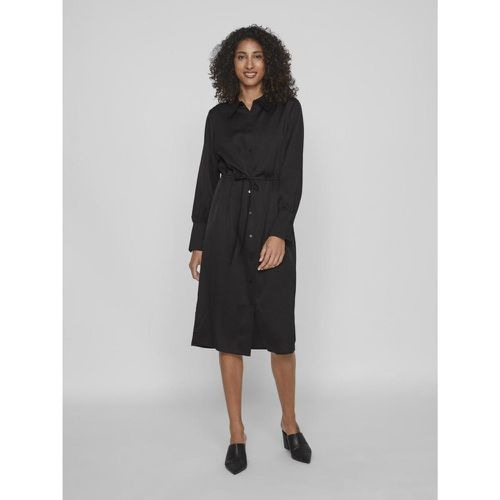 Robe bas hauts col mao noir - Vila - Modalova