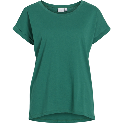T-shirt col rond turquoise Kara - Vila - Modalova