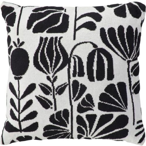 Coussin effet tricot Twisted lime noir & blanc 40x40cm - 3S. x Home - Modalova