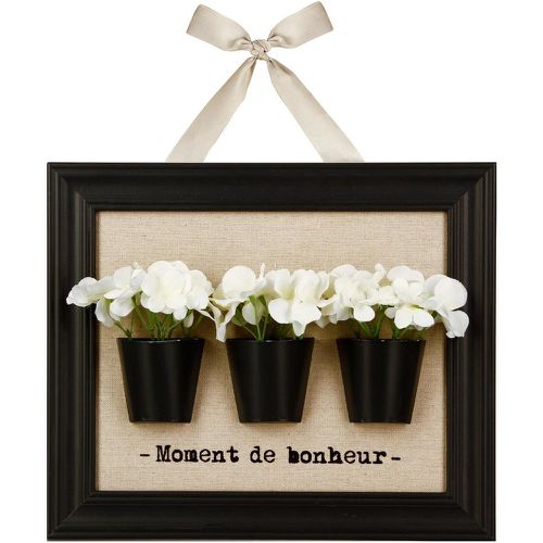 Cadre décoration fleurs 3D noir - 3S. x Home - Modalova