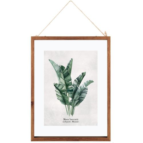Cadre en Verre Feuilles Musa - 3S. x Home - Modalova