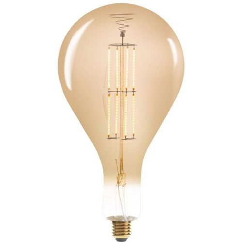 Ampoule LED Poire ambrée, filament droit E27 - 3S. x Home - Modalova