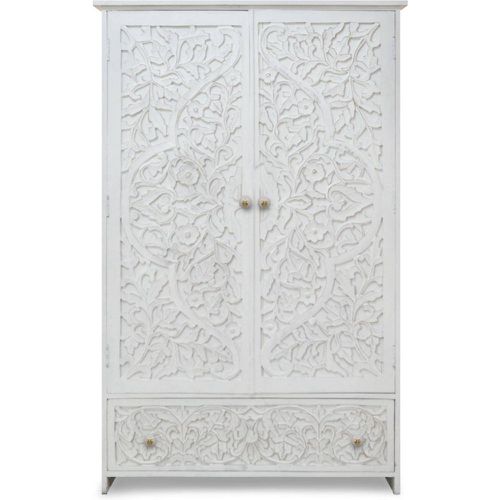 Armoire Soraya Bois Blanc - 3S. x Home - Modalova