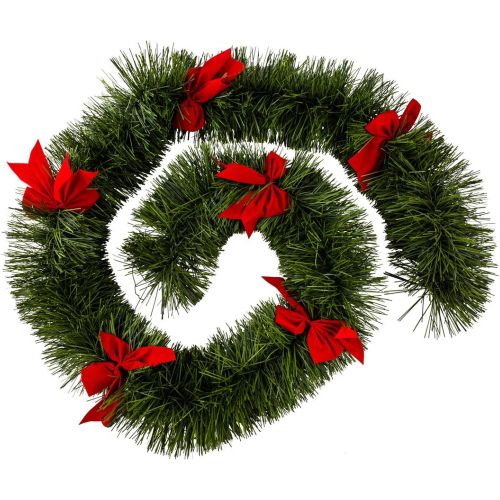 Guirlande de Noël noeuds rouge en plastique - 3S. x Home - Modalova