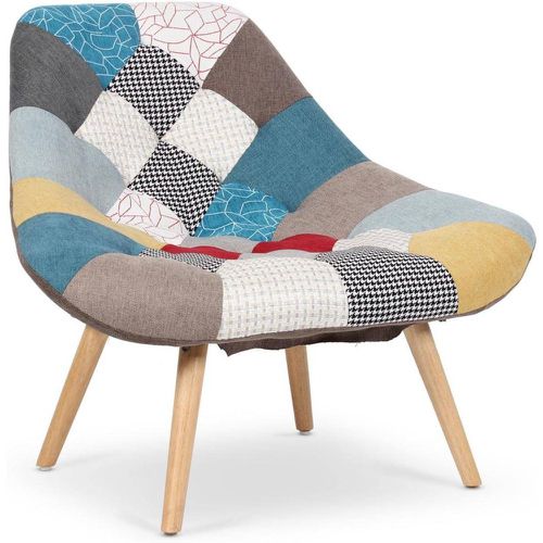 Fauteuil Danios Tissu Patchwork - 3S. x Home - Modalova