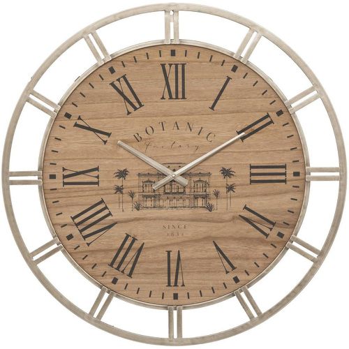 Horloge Bota, métal et bois, doré, D70 cm - 3S. x Home - Modalova