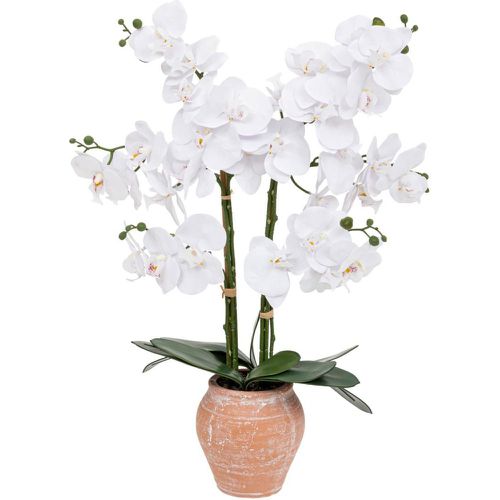 Orchidée artificielle avec pot en céramique Dena terracotta - 3S. x Home - Modalova
