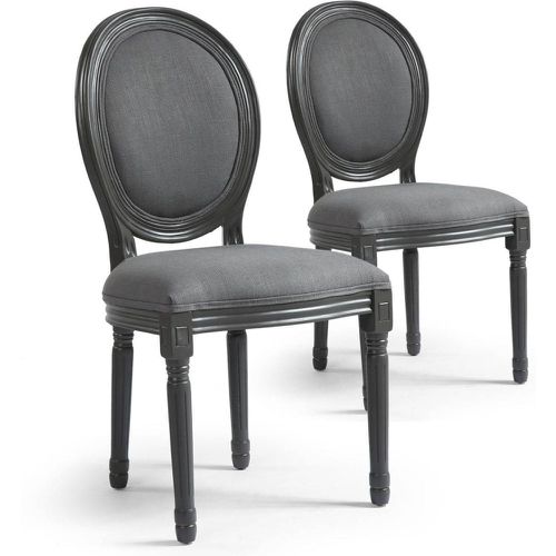 Lot de 2 chaises de style médaillon Louis XVI Tissu - 3S. x Home - Modalova
