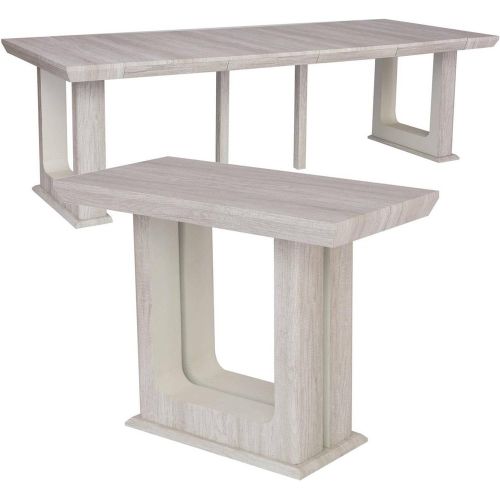 Table Console extensible 250cm Houston Chêne Blanchi - 3S. x Home - Modalova