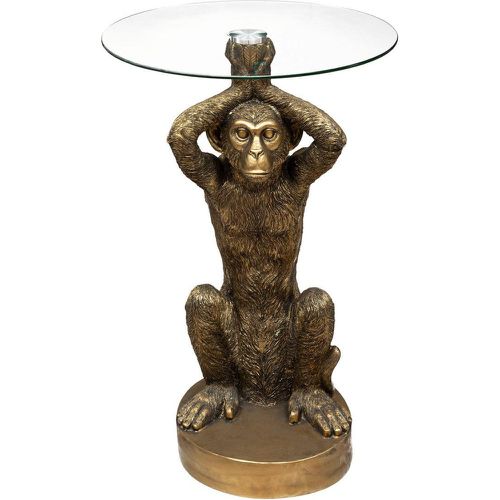 Table à café en résine et verre trempé Monkey - 3S. x Home - Modalova