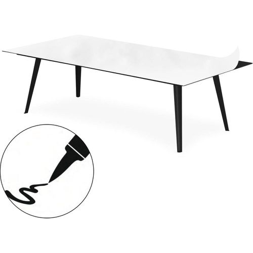 Table basse magnétique rectangulaire Bipolart Métal avec 1 Top Tableau blanc effaçable - 3S. x Home - Modalova