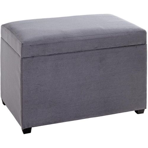 Coffre de rangement en velours assise rembourrée et pliable - 3S. x Home - Modalova