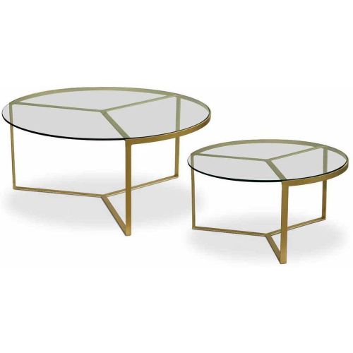 Ensemble De 2 Tables Basse en Verre Et Métal - 3S. x Home - Modalova