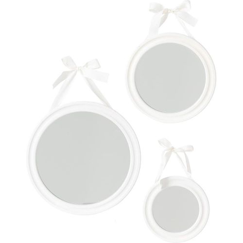 Lot de 3 miroirs ronds à ruban blanc - 3S. x Home - Modalova