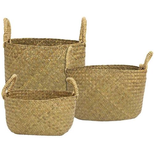 Lot de 3 Panier Tresse Avec Anses - 3S. x Home - Modalova