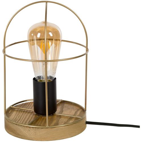 Lampe de table Netuno 1xE27 Max.25W Pin teinté/Noir/Or - Britop Lighting - Modalova