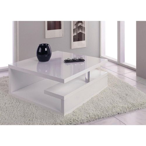 Table basse blanche design high gloss - 3S. x Home - Modalova